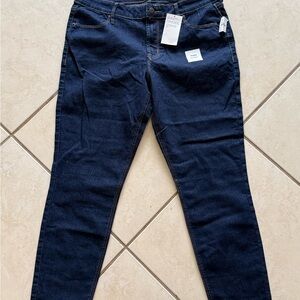 Old Navy Navy Blue Skinny Jeans — Dark Wash Stretch